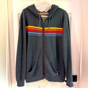 Aviator Nation - Classic 5 Stripe Hoodie - Navy - XL - Unisex